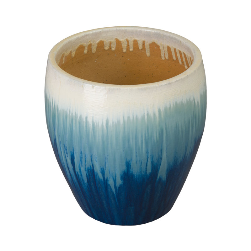 Dianelly Handmade Ceramic Pot Planter, 19"H x 18.5"W x 18.5"D