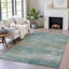 Tapis turquoise Xhevrie intérieur / extérieur lavable à la machine-112027189