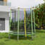 Coissy Metro Lane ft Hexagon Backyard Trampoline with Safety Enclosure