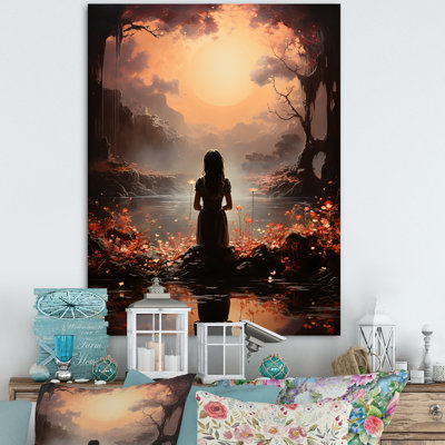 " Red Meditation Ethereal Reverie "