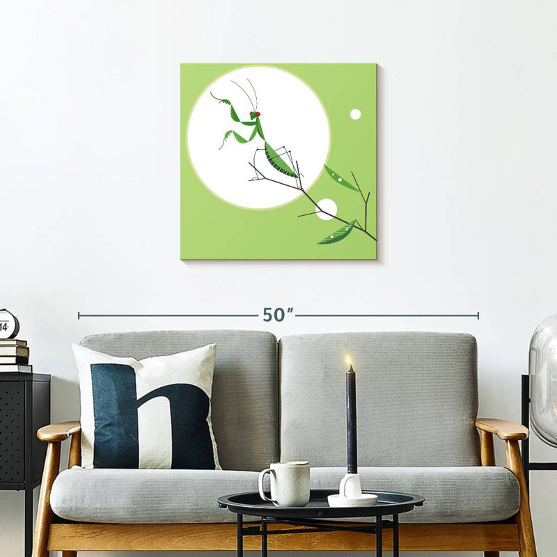 Green Praying Mantis, 24" H x 24" W