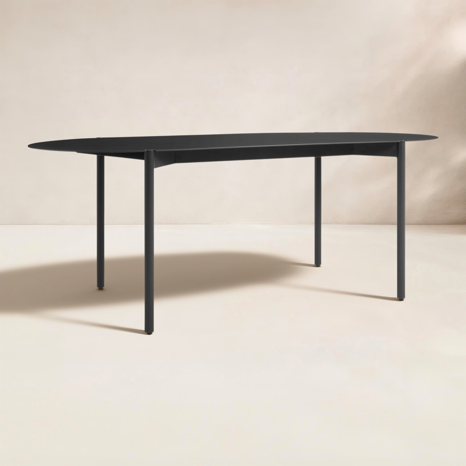 Comeuppance 82'' Outdoor Dining Table, Oblivion