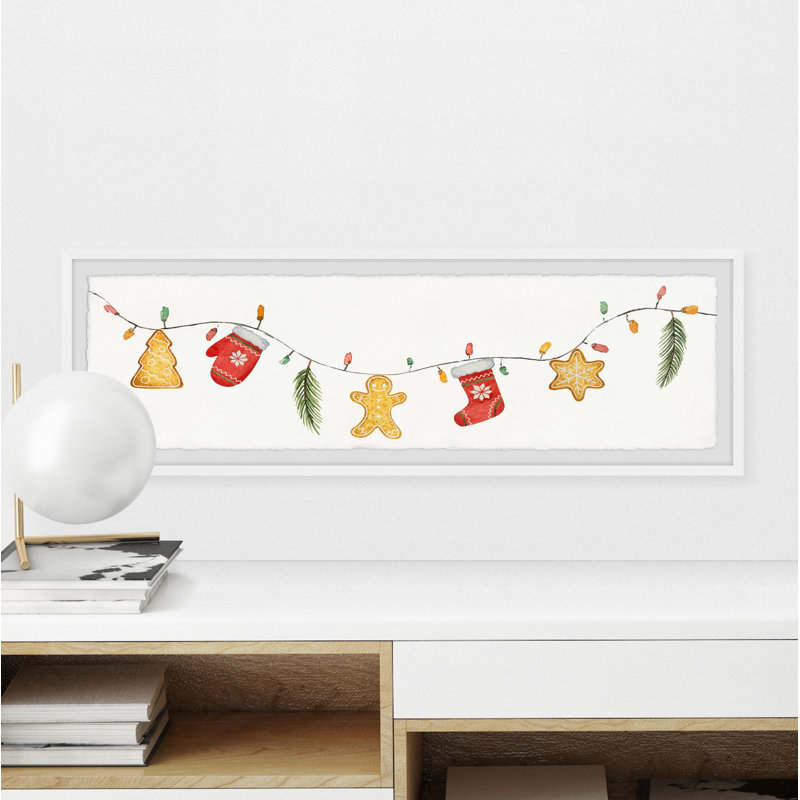 Crafty Christmas Décor - Single Picture Frame Panoramic Painting, 38cm H x 114cm W x 3.81cm D