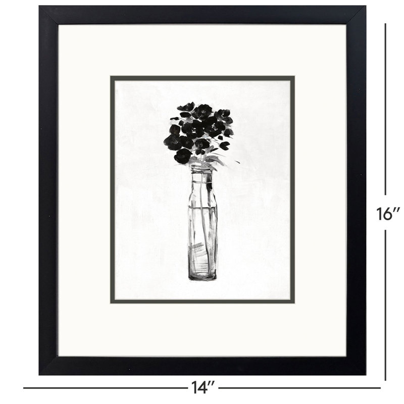 Sophisticated Floral Framed Art