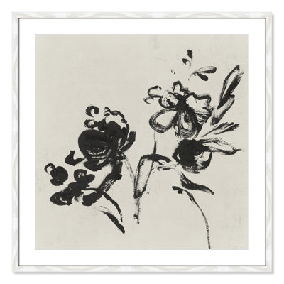 Frony "Black Florals I" Painting by Isabelle Z