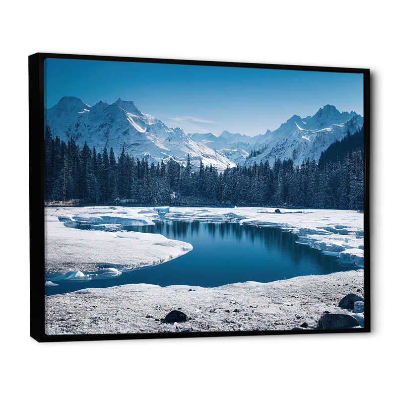 Icy Alaskan Wilderness IV, Toile noire, H 34 po x l 44 po x P 1,5 po