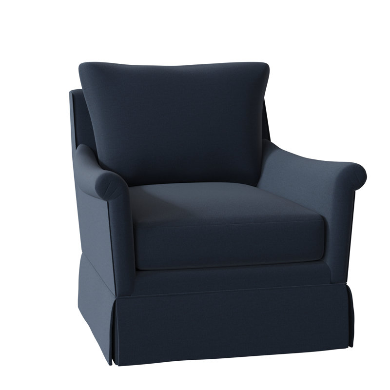 Fauteuil large de 34,5 po Olivia, Stationnaire, Indigo 8789