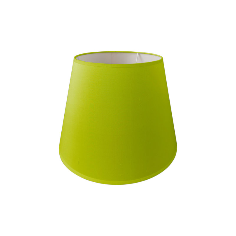 Silk Empire Lamp Shade ( Uno ), Lime, 22cm H x 30cm W x 21cm D