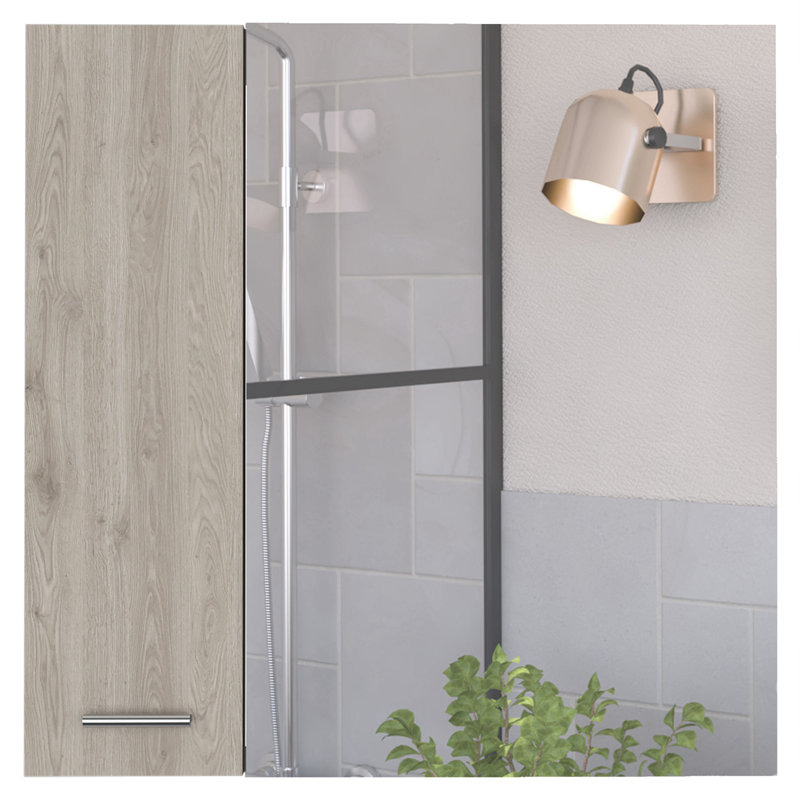 Rangement pour salle de bain Mordekai, Gris