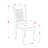 7 Piece Dining Room Table Set Consist of an Oval Kitchen Table with Butterfly Leaf and 6 Dining Chairs, Saddle Brown