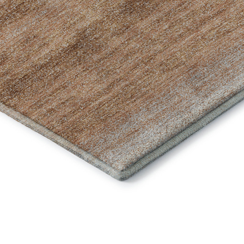 Premium Machine Washable Birchview AMF1033 Striped Rug, Rectangle 5' x 7'6"