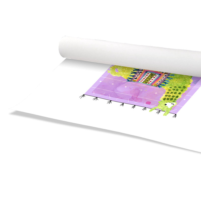 «Rolled Lovely Llama IV», impression sur papier, H 16 po x l 12 po x P 1 po