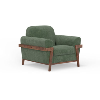 Loft Brown Wooden Frame & Base, Armchair