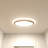 32-Inch Oval Double Ring LED Ceiling Light - 35W Dimmable Flush Mount