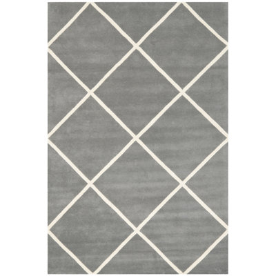 Khan Geometric Wool Hand Woven Area Rug