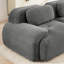Causeuse Boneless de 81 po avec repose-pieds en velours côtelé moelleux, aucun assemblage requis-119539465