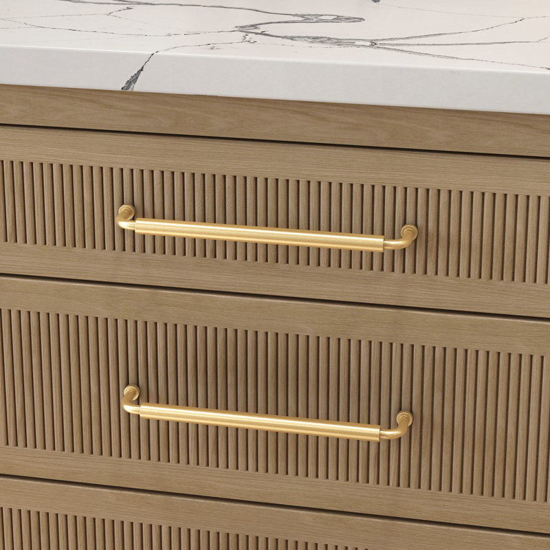 4955 Hollywood Hills Pull, Satin Brass