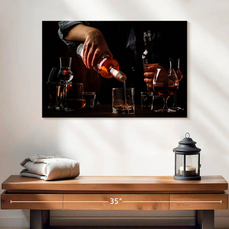 Yarlin Bartender Pouring Drinks, 16" H x 24" W