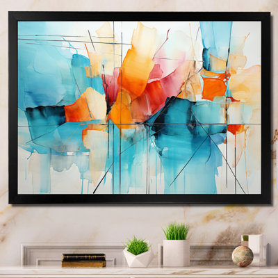 Collage symphonie I - art mural abstrait, collage, salon