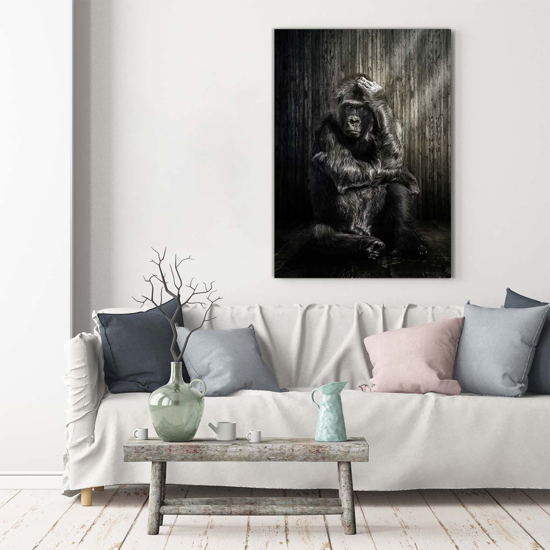 Gorilla - Kunstdrucke auf Leinwand - Wrapped Canvas