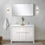 48 po X P 20 po Ensemble de meuble-lavabo double D avec plateau en marbre de culture et robinet en nickel brossé-1858713005-1858713009