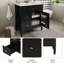 Meuble-lavabo 30 po avec lavabo en céramique, tiroir rabattable-40349531