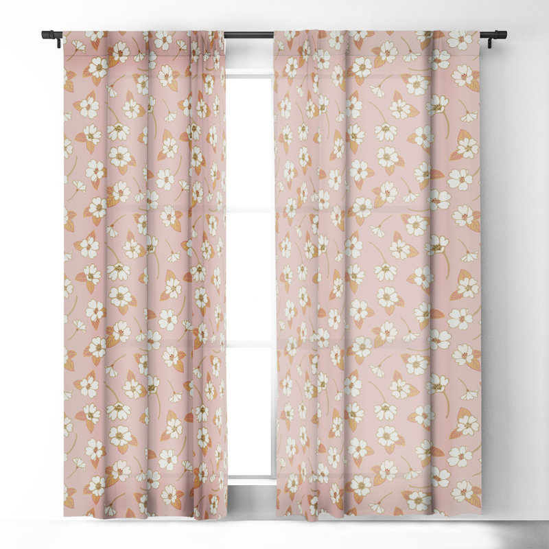 Ensemble de 2 rideaux occultant Avenie Cottage Garden VII, L 50 po x L 84 po