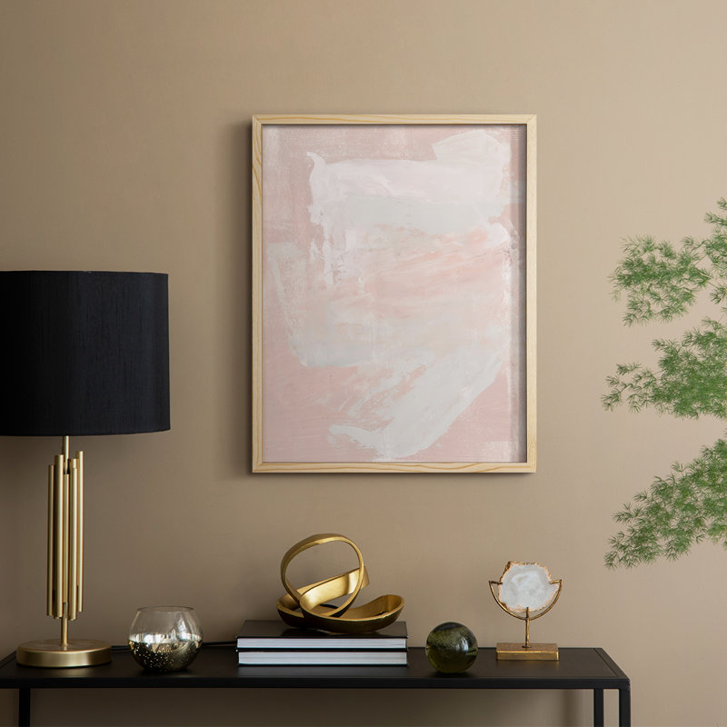 «Hazy Summer II», reproduction encadrée - bois massif, H 30 po x l 24 po, Naturel