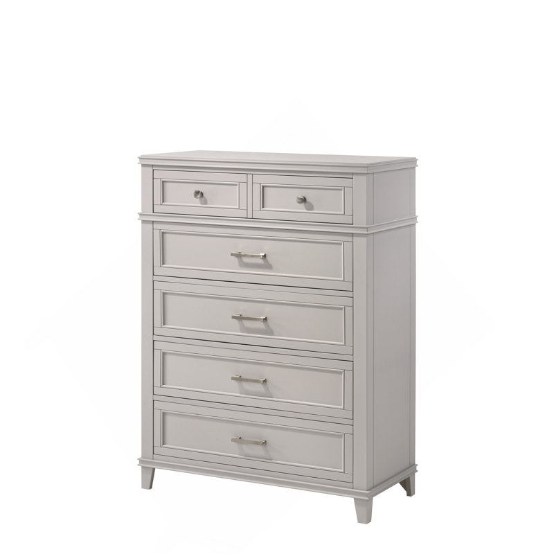 Commode 5 tiroirs Grey, Gris