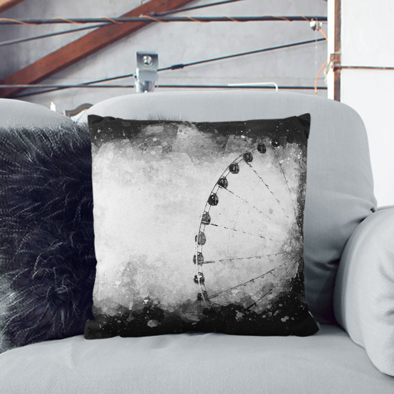Square Throw Cushion, 40cm H x 40cm W x 15cm D