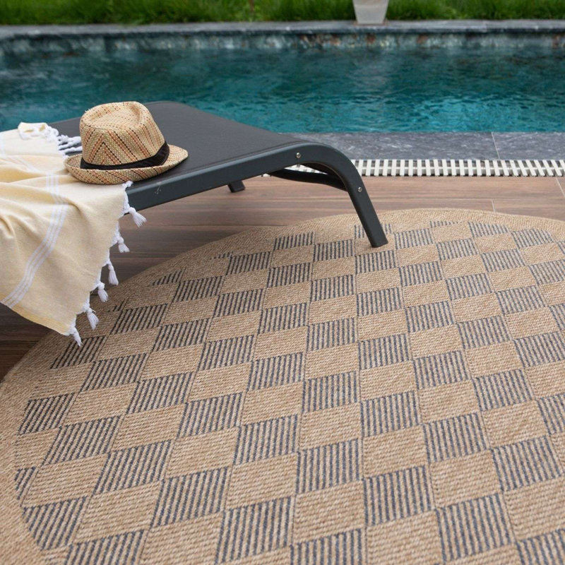 Nature Collection Argyle Indoor / Outdoor Area Rug, Rectangle 240 x 340cm