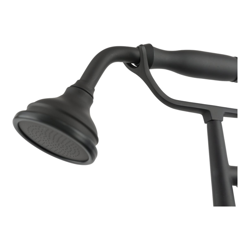 3 Handle Bathroom Clawfoot Tub Faucet with Diverter, Oil Rubbed Bronze
