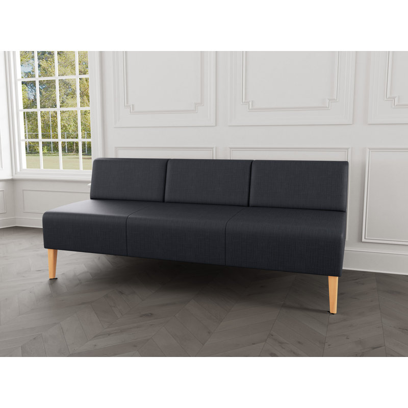 Canapé sans accoudoirs Luxe Lounge, Plot Line chaudron, Bois naturel