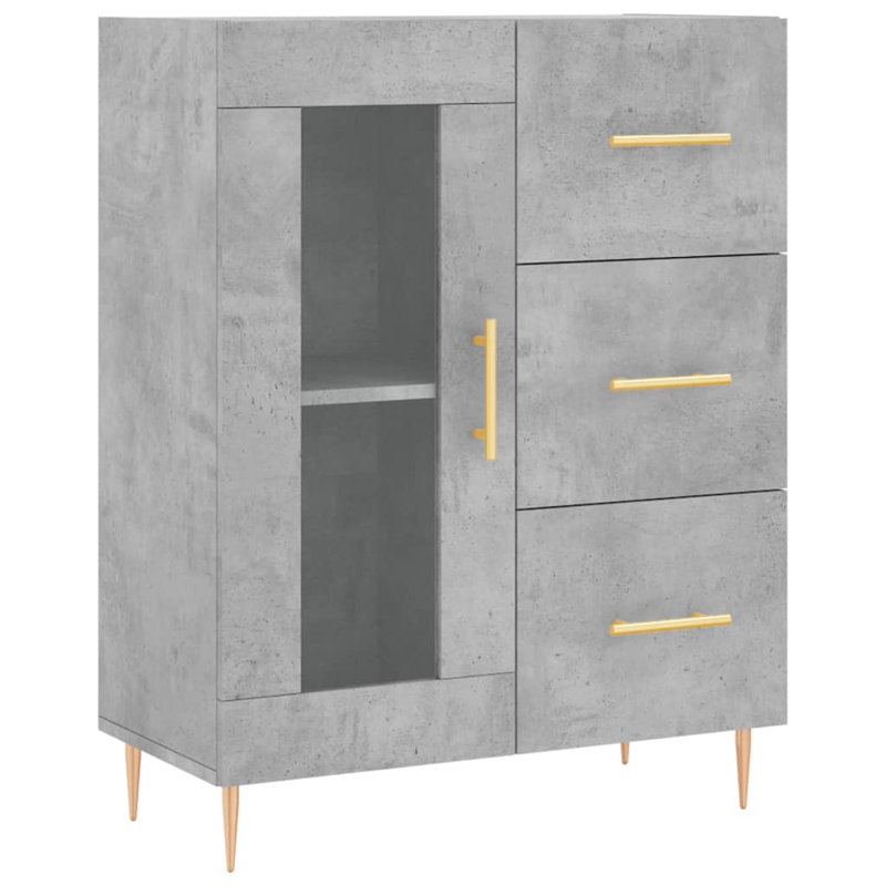 Marihah 1 - Door Rectangle Accent Cabinet, Concrete Grey