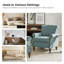 Fauteuil rembourré avec pieds en bois massif Mooresville-334839283