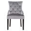 Chaise d'appoint rembourrée en velours Donegan-1585984370