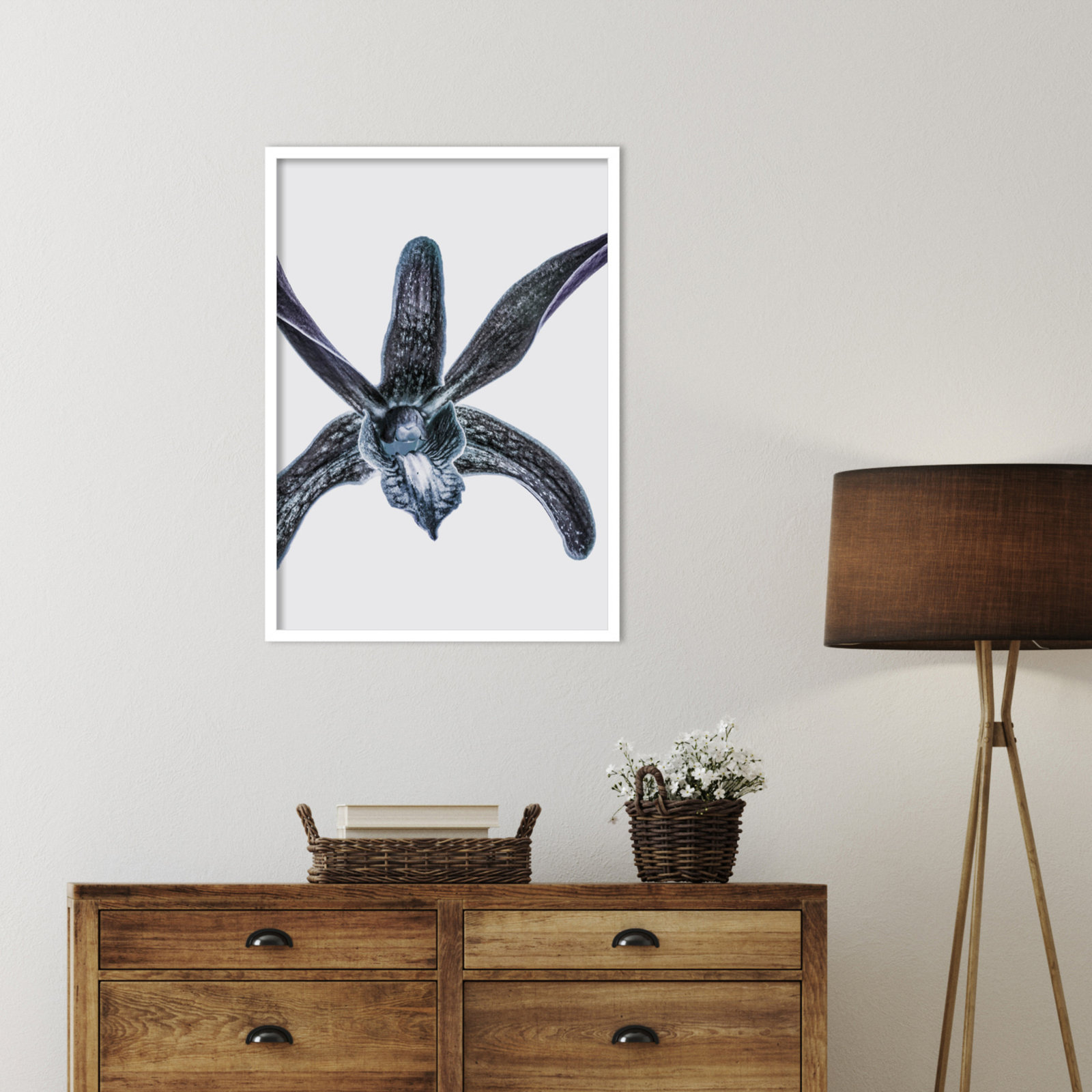 Parkerfield "Orchid" Print by Shot by Clint, White, 33" H x 24" W