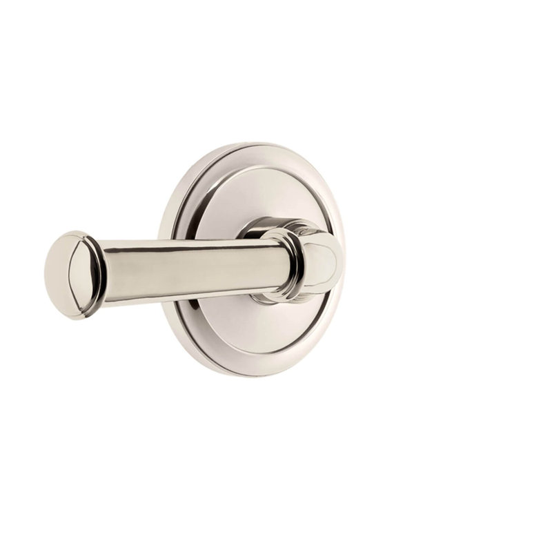 Grandeur circulaire à levier d'intimité avec rosette Georgetown, 2 3/4", Nickel poli