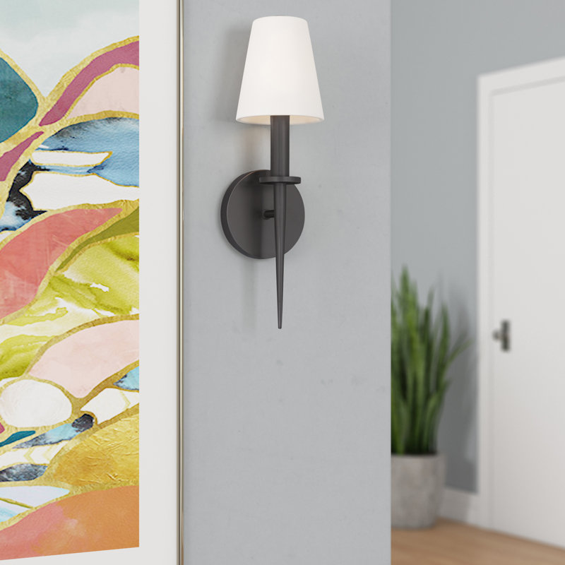 Luminaire mural 1 lumière Witten ADA, Bronze, H 14,5 po x l 4,25 po x P 3,95 po