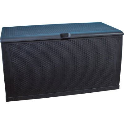St. Helens Home & Garden 120cm W 461L Plastic Lockable Deck Box in Black