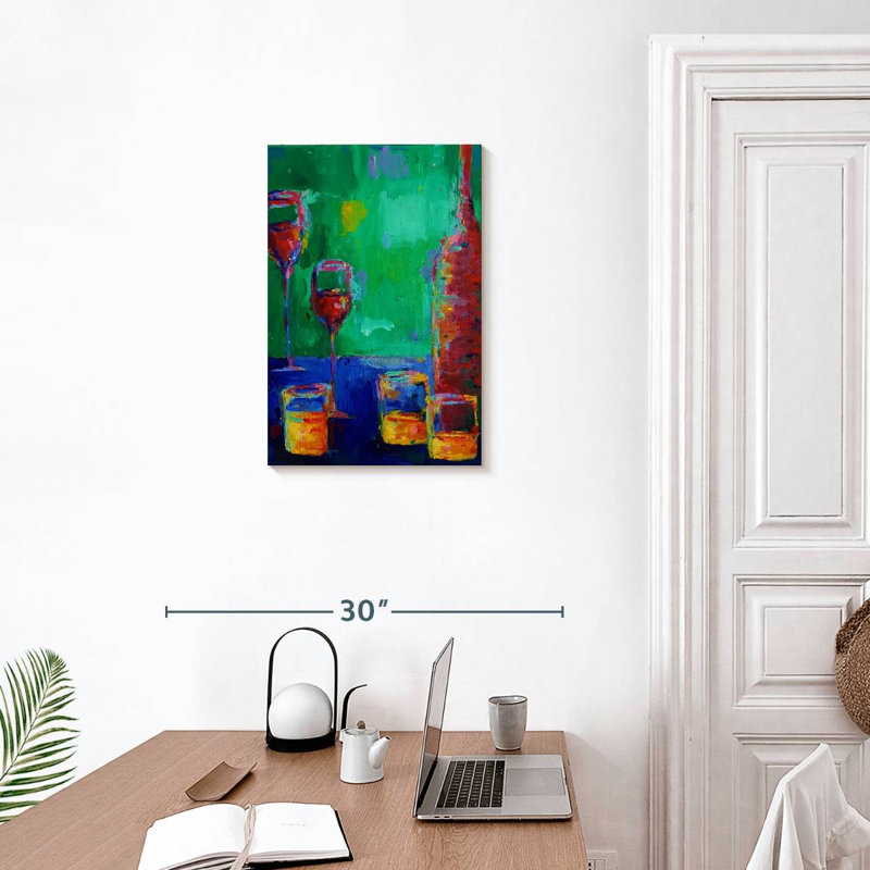 Yarlin Wine And Whiskey, 24" H x 16" W
