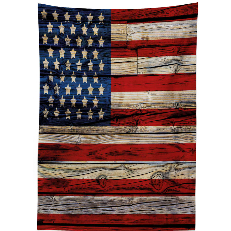4th of July Tablecloth, 70" L x 52" W