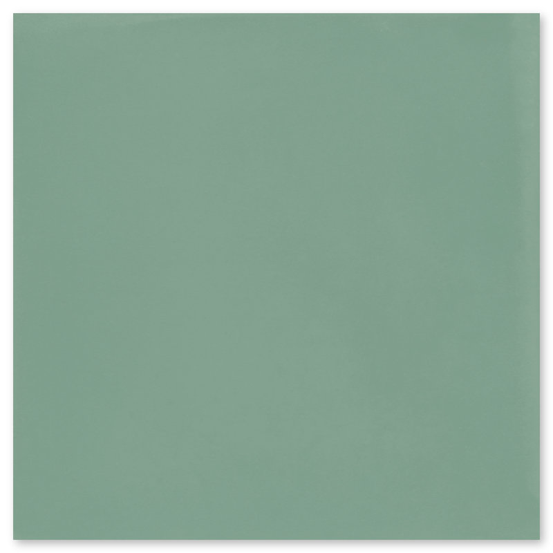 Solid 8" x 8" Cement Wall & Floor Tile, Frosted Teal