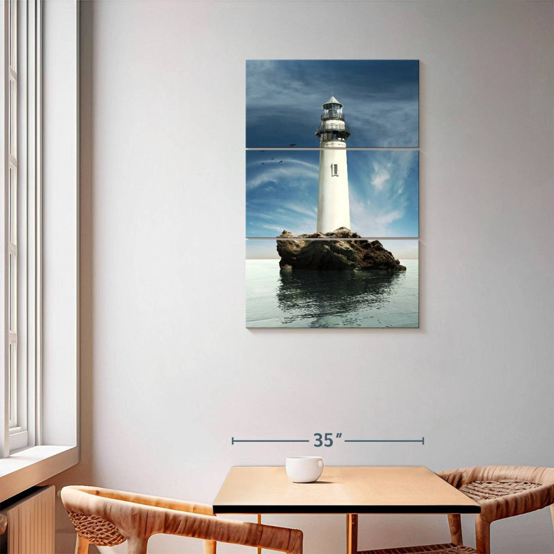 Phare d'Aletra Rock Island, H 57 po x l 36 po