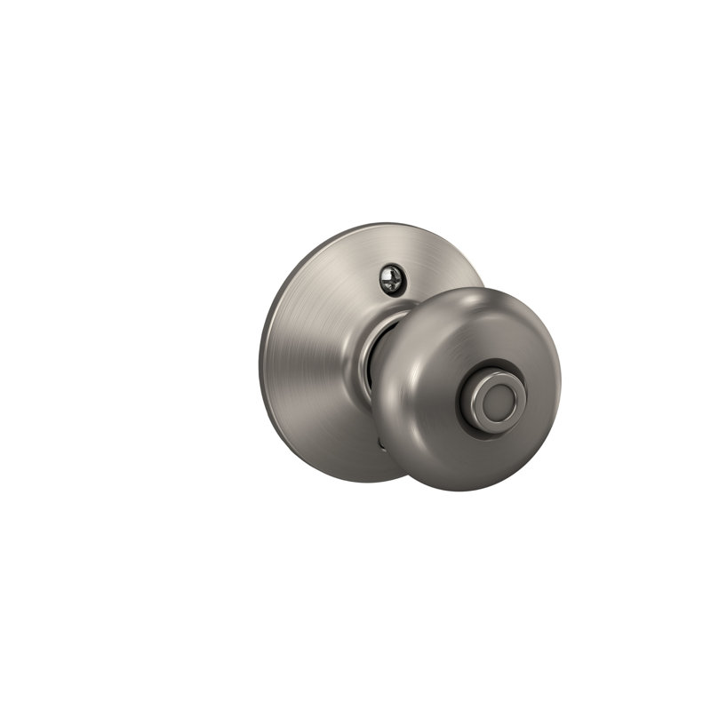 Plymouth Bed and Bath Knob, Satin Nickel