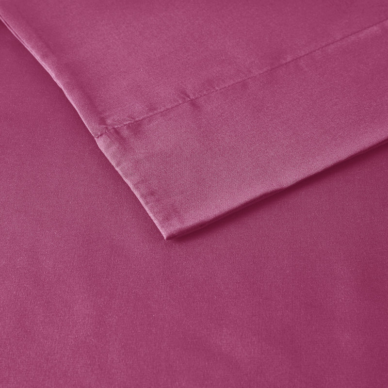Ensemble de draps toutes saisons Intelligent Design, Ensemble de draps lit simple + 1 taie d'oreiller, Rose