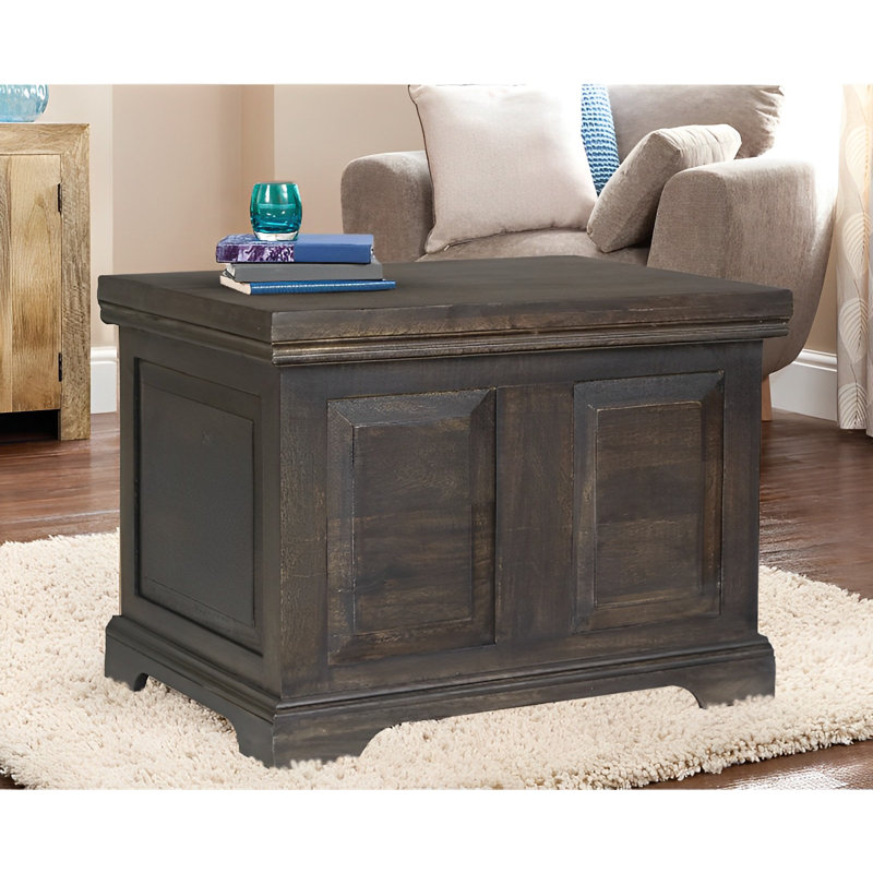Emerson Camp Trunk / Footlocker, Dark Wood