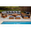 Chatsworth Outdoor 13 - Piece Teak Conversation Set-1398323088