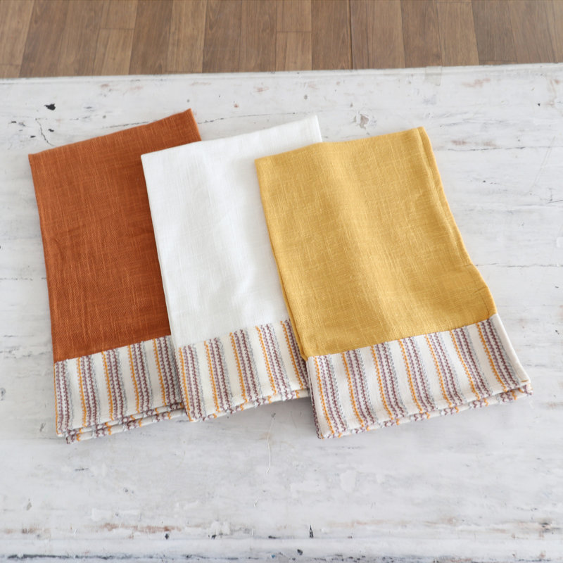 Cotton Stripe Jacquard Dish Cloth Kitchen Towel