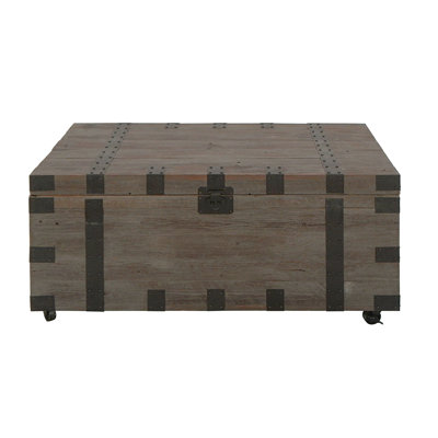 Destino Solid Wood Top Single Coffee Table